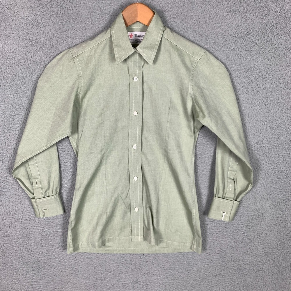 Lot Of 3 Turnbull & Asser Shirts Womens Custom/Small Long Sleeve‎ Cotton Linen